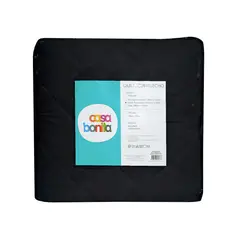 CASA BONITA - Quilt 180x230 cm Sencillo/Semidoble Negro