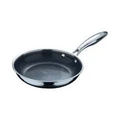 BERGNER - Sartén 28cm Steel Blue Acero Inoxidable Antiadherente Cerámico Grabado Libre de PFOA Apto para Inducción