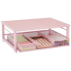 undefined - Soporte Portátil Pequeño con Cajón para Escritorio Office Color Gris