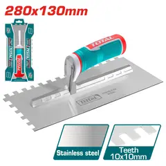 TOTAL TOOLS - Paleta de Yeso con Dientes y Mango de Plástico