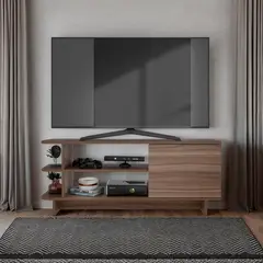 JUST HOME COLLECTION - Mesa de tv ted 49.1x120.1x35.6 cm avellana