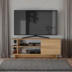 JUST HOME COLLECTION - Mesa de tv ted 49.1x120.1x35.6 cm natural