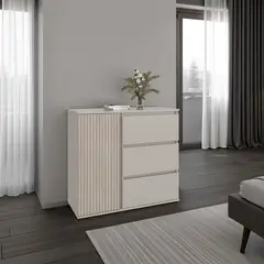 JUST HOME COLLECTION - Cómoda Bowie 91x100x41.7cm Capri/Natural