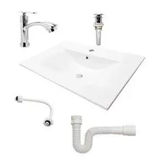 CCOL - Combo Placa Lavamanos + Grifería + Sifón + Push C257