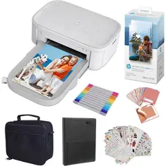 HP - Impresora Fotográfica Instantánea Sprocket Studio Con Paquete De Álbumes