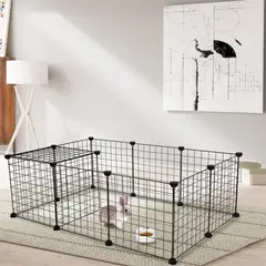 GENERICO - Rejilla de Malla para Mascotas Portátil Metal para Conejos