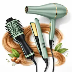 52 BITS - Combo Aguacate 3 En 1 Cepillo Secador - Plancha - Secador