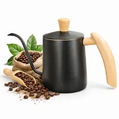 52 BITS - Tetera Hervidora para Estufa Profesional Mango Madera