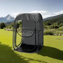 GENERICO - Toldo Plegable Tipo Refugio Deportivo Portátil Color Negro