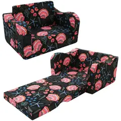 undefined - Sofá Cama Plegable Para Niños Con Funda Lavable Ideal Para Sala De Juegos