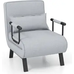 GIANTEX - Sofá Cama Convertible 4 En 1 Con Respaldo Ajustable Para Sala Y Dormitorio