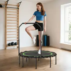 GENERICO - Trampolín de ejercicio con mango ajustable y cuerdas elásticas