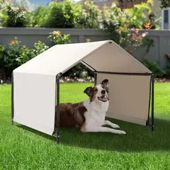 GENERICO - Carpa Para Perros Grande Con Protección Solar Crema