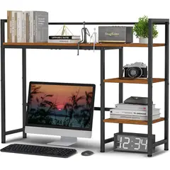 undefined - Estante Organizador de Escritorio  con Soporte para Monitor y Almacenamiento