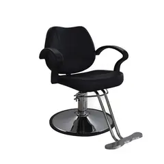 BONNO - Silla de Barbería y Peluquería Ajustable y Giratoria Stilo Negro