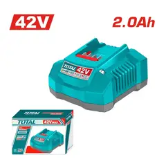 TOTAL - Cargador Inteligente para Baterías 42V 2.0Ah Industrial