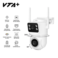 VTA PLUS - Camara Wifi Movimiento Exterior 3k Doble Lente Twy