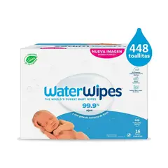 undefined - Toallitas Húmedas para Bebé Sin Alcohol Waterwipes x 448