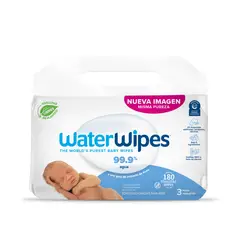 undefined - Toallitas Húmedas para Bebé Sin Alcohol Waterwipes x 180 Unidades