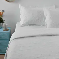 JUST HOME COLLECTION - Quilt Microfibra Blanco