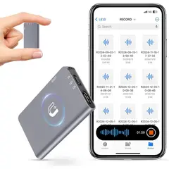 undefined - Grabadora Digital Magnética De 64 GB Con Activación Por Voz Y Reducción De Ruido