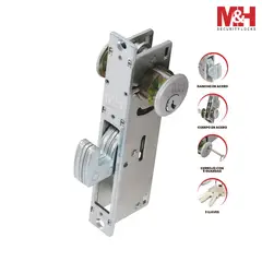 M&H SECURITY LOCKS - Cerradura Pico De Loro Al510 Ll-Mp Negro Mha