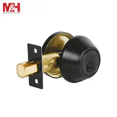 M&H SECURITY LOCKS - Cerrojo Llave Mariposa Negro Llave Multipunto Mha