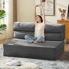 undefined - Sofá Cama Plegable JUIKURY 2 en 1 con Colchón y Almohada Integrada