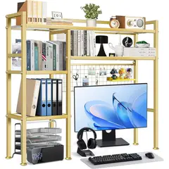 undefined - Estante Organizador de Escritorio de 4 Niveles para Oficina Moderna