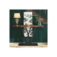 GENERICO - Mesa Consola Larga para Salón con Estilo Minimalista y Acabado Mármol