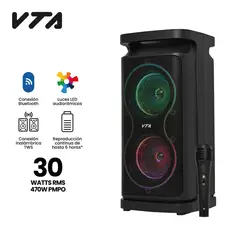 VTA PLUS - Parlante Recargable 30w Rms + Micrófono Bloom