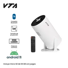 VTA PLUS - Proyector Led Hd 2100 Lumen Amplia 120''+controles