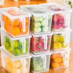 BUHOGAR - Organizadores Nevera Cocina Contenedores Apilables Set x6