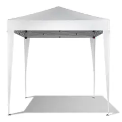 GENERICO - Toldo Plegable Para Exteriores 2m x 2m Con Altura Ajustable Color Blanco