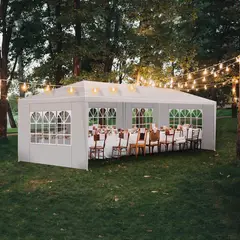 GENERICO - Toldo para Exteriores de Cinco Lados 3 m x 9 m con Tubos en Espiral