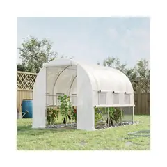GENERICO - Mini Invernadero de Fácil Acceso 295cm x 200cm x 200cm Blanco