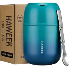 undefined - Termo de Comida Térmico de Acero Inoxidable con Cuchara y Asa