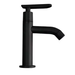 HICASA - Grifería Lavamanos Agua Fría Negra Abs Consumo 9 l/min