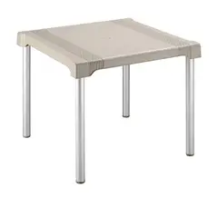 RIMAX - Mesa Plástica Cuadrada 85x85cm Shia Mocca