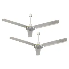 HALUX - Ventilador Industrial 122cm 3 Aspas 5 Velocidades Blanco