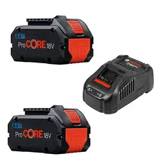 BOSCH - Starter Kit ProCore Batería 18V 8.0 Ah x 2 Unidades + Cargador GAL 1880