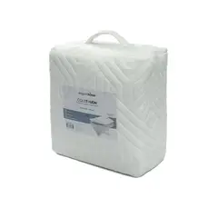 BYLMO - Protector de Colchón Coldtouch Blanco para Cama Semidoble 120 x 190 cm Impermeable Acolchado