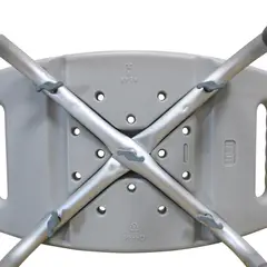 GENERICO - Silla de Baño Ajustable de Aluminio Sencilla en Color Gris