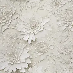undefined - Papel Tapiz Floral Beige en Relieve 3D Autoadhesivo 44.4cm x 259.1cm