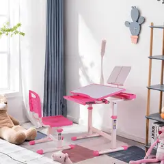 undefined - Escritorio de Estudio para Niños en Color Blanco