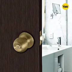 YALE - Cerradura Pomo Antique Baño Carolina