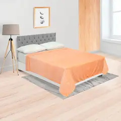 BYLMO - Cobija Piel de Durazno Naranja Crema 180x200cm Fondo Entero