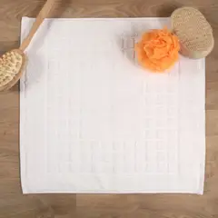 CANNON - Tapete Baño Toalla 50x50 Cm Blanco