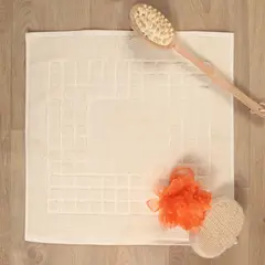 CANNON - Tapete Baño Toalla 50x50 cm Blanco