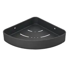 GRIFOS CENTER - Repisa Esquinera para Baño Gris Gray Aluminio
